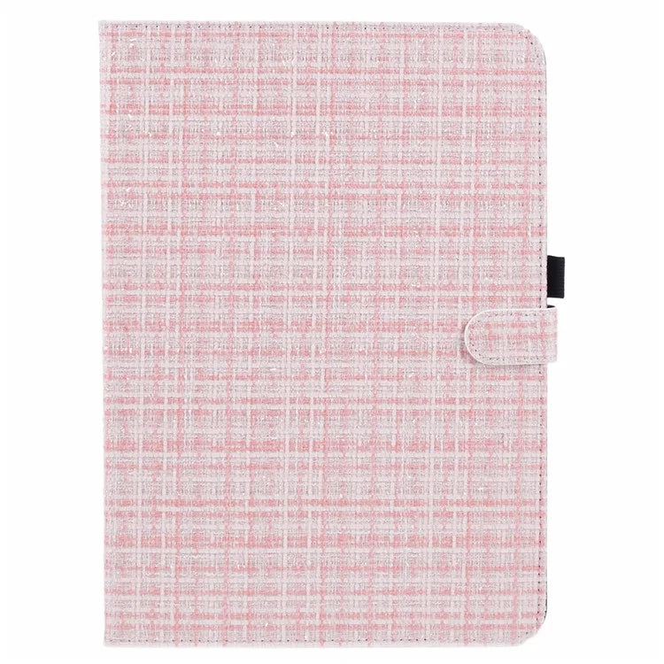 For Xiaomi Pad 6S Pro 12.4 Woven Pattern Tablet Case PU Leather Flip Stand Cover