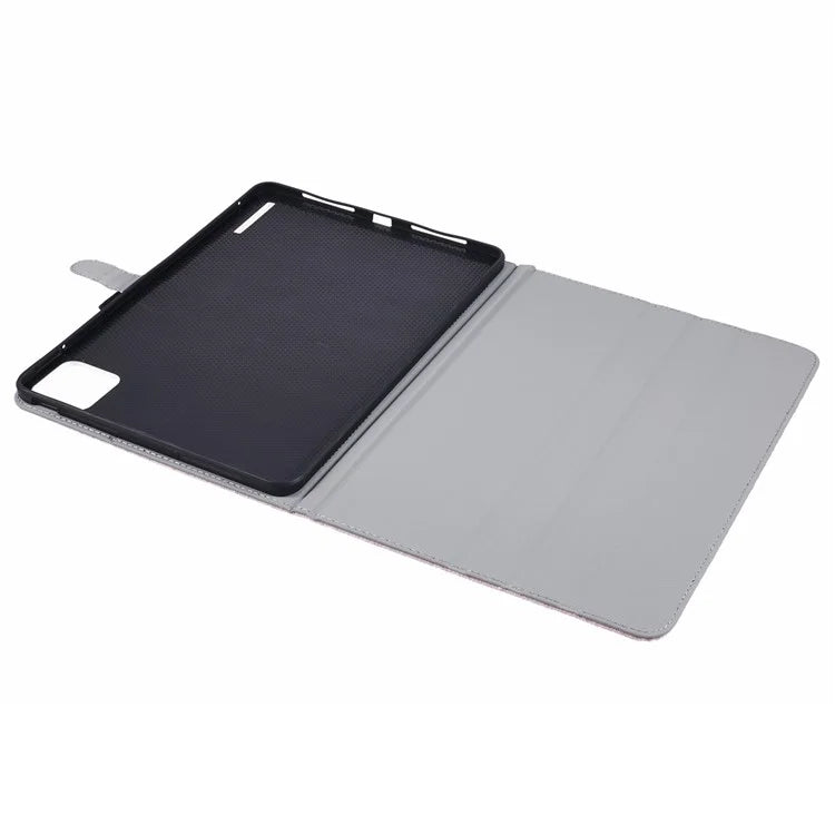For Xiaomi Pad 6S Pro 12.4 Woven Pattern Tablet Case PU Leather Flip Stand Cover
