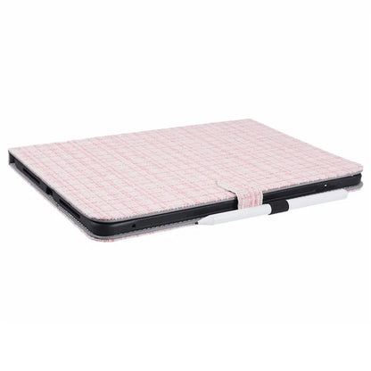 For Xiaomi Pad 6S Pro 12.4 Woven Pattern Tablet Case PU Leather Flip Stand Cover