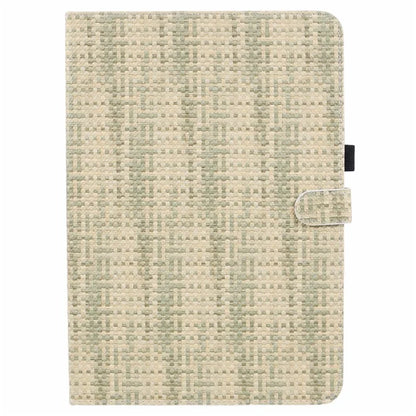 For Xiaomi Pad 6S Pro 12.4 Woven Pattern Tablet Case PU Leather Flip Stand Cover