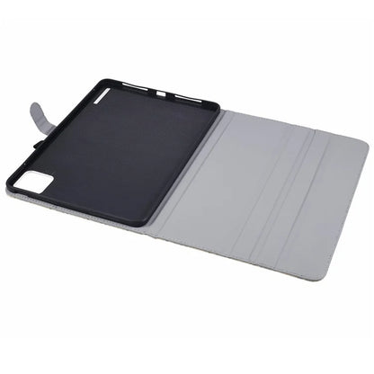 For Xiaomi Pad 6S Pro 12.4 Woven Pattern Tablet Case PU Leather Flip Stand Cover