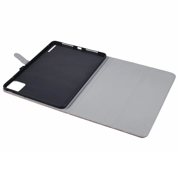 For Xiaomi Pad 6S Pro 12.4 Woven Pattern Tablet Case PU Leather Flip Stand Cover