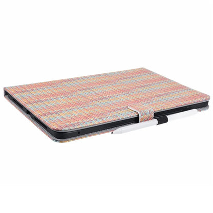 For Xiaomi Pad 6S Pro 12.4 Woven Pattern Tablet Case PU Leather Flip Stand Cover