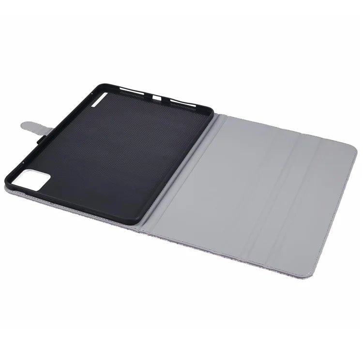 For Xiaomi Pad 6S Pro 12.4 Woven Pattern Tablet Case PU Leather Flip Stand Cover