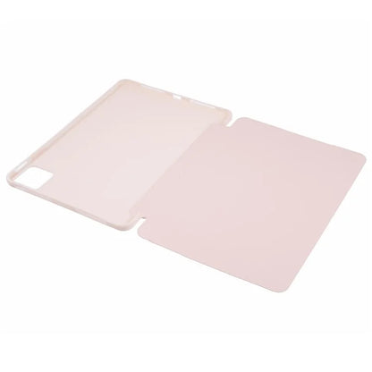 For Xiaomi Pad 6S Pro 12.4 Case Tri-fold Stand Shell PU Leather+Silicone Tablet Cover