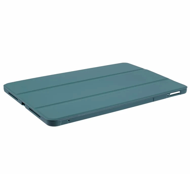 For Xiaomi Pad 6S Pro 12.4 Case Tri-fold Stand Shell PU Leather+Silicone Tablet Cover