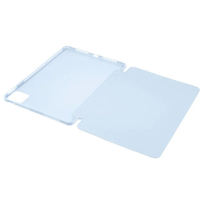 For Xiaomi Pad 6S Pro 12.4 Case Tri-fold Stand Shell PU Leather+Silicone Tablet Cover