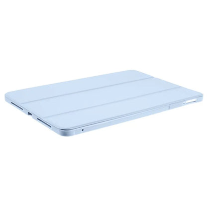 For Xiaomi Pad 6S Pro 12.4 Case Tri-fold Stand Shell PU Leather+Silicone Tablet Cover