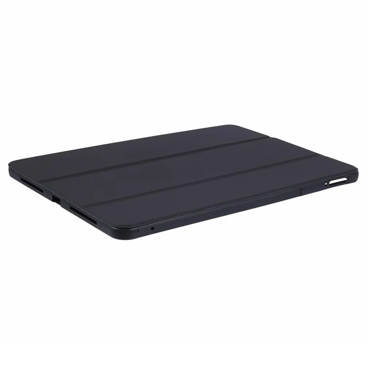 For Xiaomi Pad 6S Pro 12.4 Case Tri-fold Stand Shell PU Leather+Silicone Tablet Cover