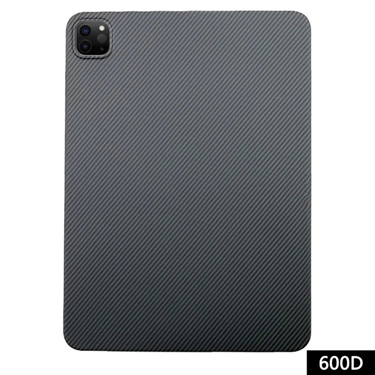 For iPad Pro 11-inch (2018) / (2020) / (2021) / (2022) Black Case 600D Fine Texture Aramid Fiber Scratch-Proof Tablet Cover