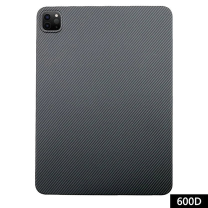 For iPad Pro 11-inch (2018) / (2020) / (2021) / (2022) Black Case 600D Fine Texture Aramid Fiber Scratch-Proof Tablet Cover