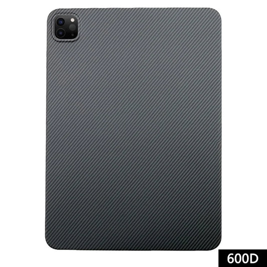 For iPad Pro 11-inch (2018) / (2020) / (2021) / (2022) Black Case 600D Fine Texture Aramid Fiber Scratch-Proof Tablet Cover