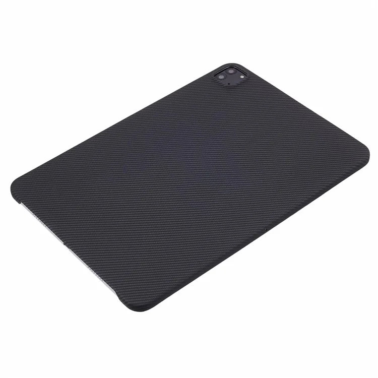 For iPad Pro 11-inch (2018) / (2020) / (2021) / (2022) Black Case 600D Fine Texture Aramid Fiber Scratch-Proof Tablet Cover