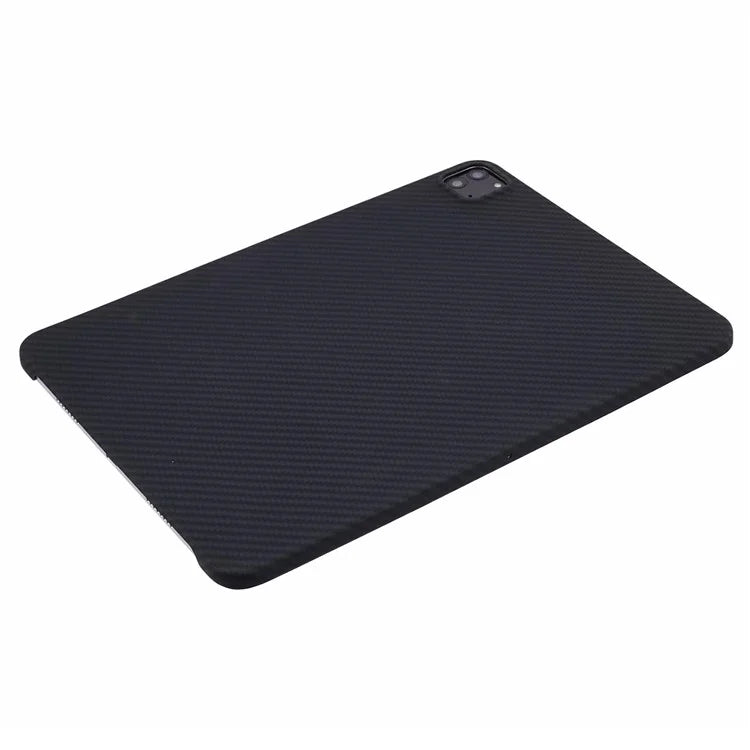 For iPad Pro 11-inch (2018) / (2020) / (2021) / (2022) Aramid Fiber Case 1500D Coarse Texture Tablet Cover, Black