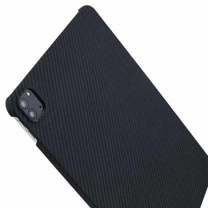 For iPad Pro 11-inch (2018) / (2020) / (2021) / (2022) Aramid Fiber Case 1500D Coarse Texture Tablet Cover, Black
