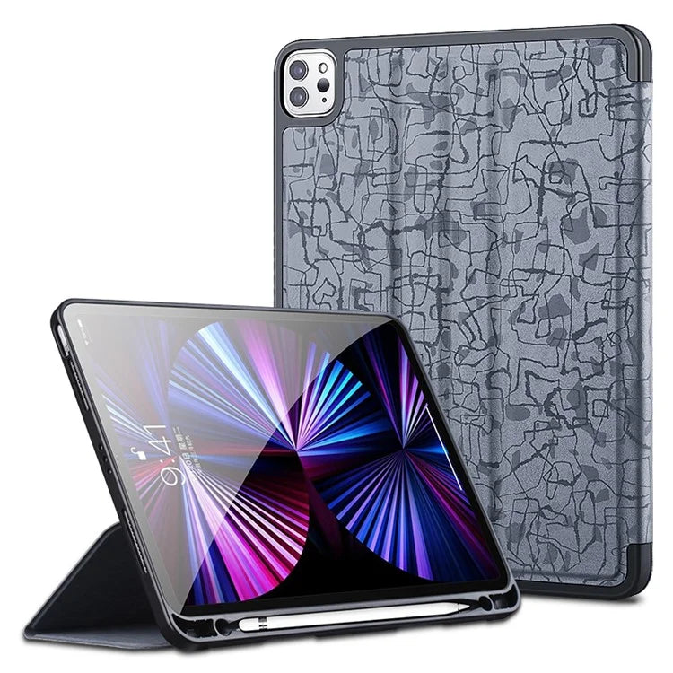 X-LEVEL Fashion Texture Series for iPad Pro 11 (2018) / (2020) / (2021) / (2022) Leather Case Stand Tablet Cover
