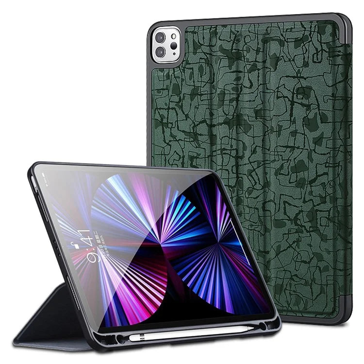 X-LEVEL Fashion Texture Series for iPad Pro 11 (2018) / (2020) / (2021) / (2022) Leather Case Stand Tablet Cover