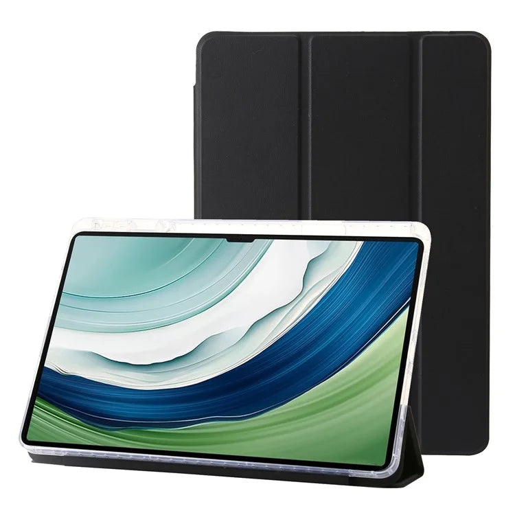 For Huawei MatePad Pro 13.2 Tablet Case Bump Proof TPU+Acrylic+PU Tri-fold Stand Cover