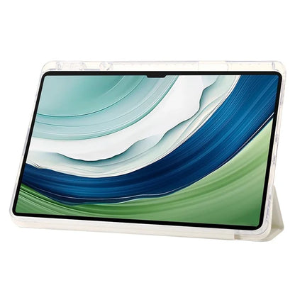 For Huawei MatePad Pro 13.2 Tablet Case Bump Proof TPU+Acrylic+PU Tri-fold Stand Cover
