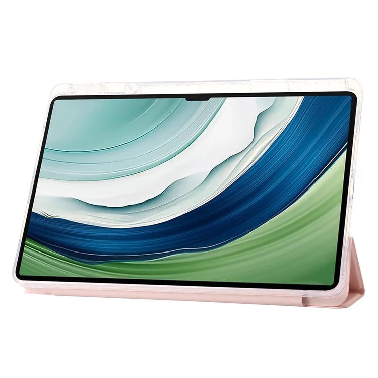 For Huawei MatePad Pro 13.2 Tablet Case Bump Proof TPU+Acrylic+PU Tri-fold Stand Cover