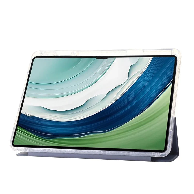 For Huawei MatePad Pro 13.2 Tablet Case Bump Proof TPU+Acrylic+PU Tri-fold Stand Cover