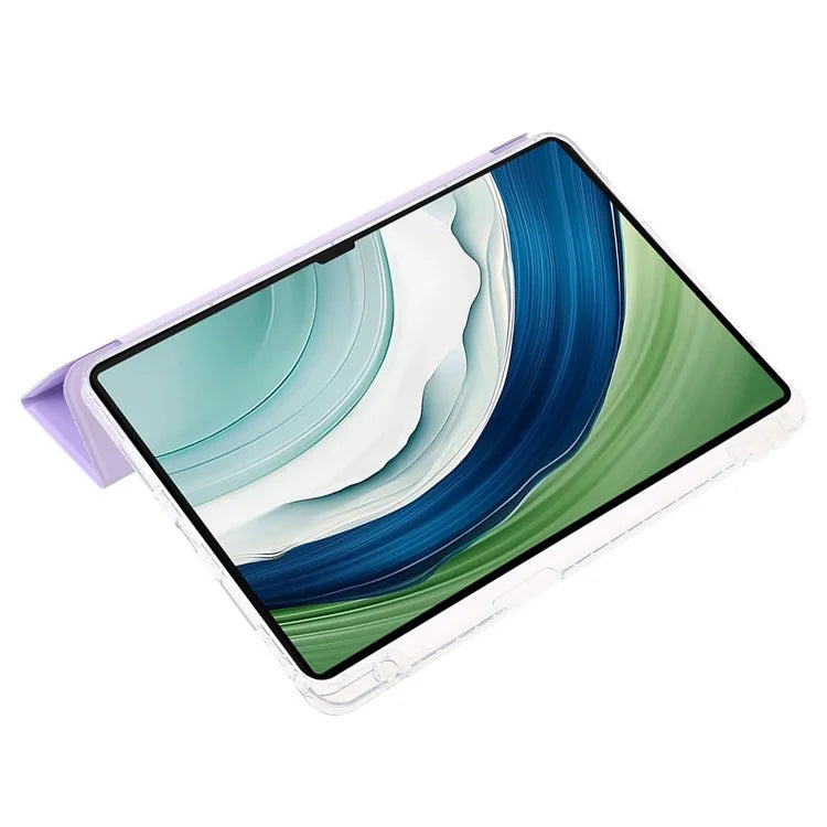 For Huawei MatePad Pro 13.2 Tablet Case Bump Proof TPU+Acrylic+PU Tri-fold Stand Cover