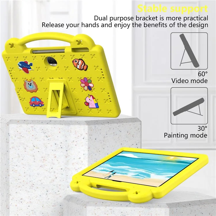 For Honor Pad 9 Tablet Case Anti-scratch EVA Cute Patterns Kickstand Cover with and Handle