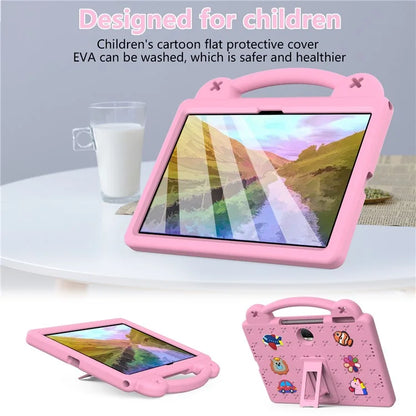 For Honor Pad 9 Tablet Case Anti-scratch EVA Cute Patterns Kickstand Cover with and Handle