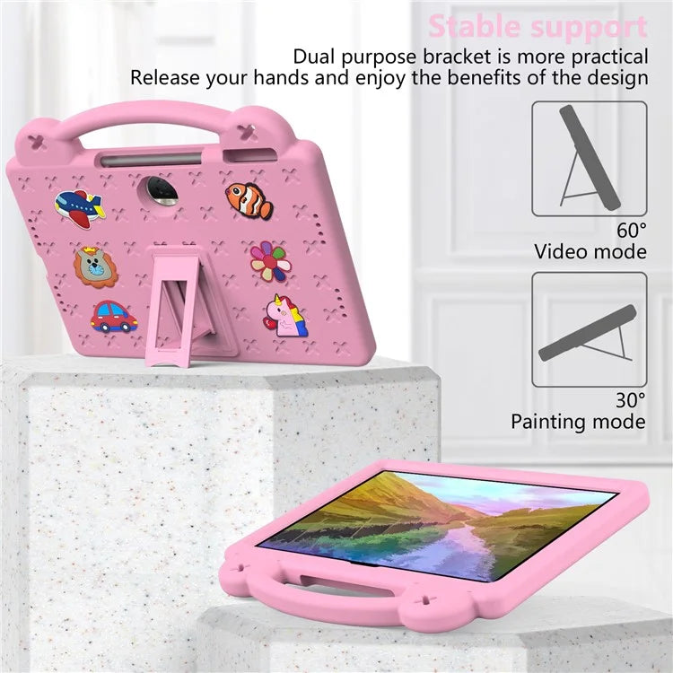 For Honor Pad 9 Tablet Case Anti-scratch EVA Cute Patterns Kickstand Cover with and Handle