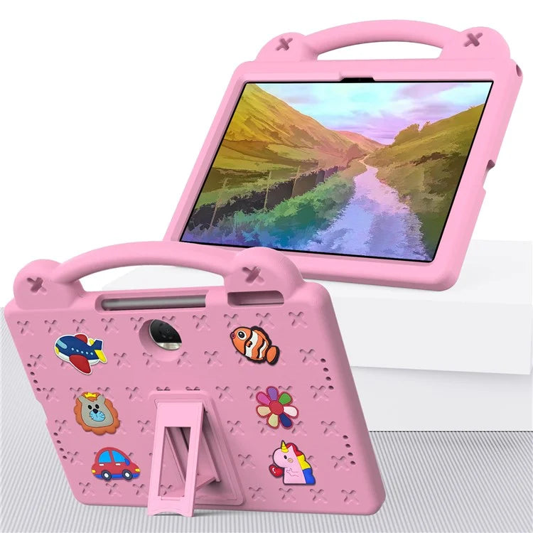 For Honor Pad 9 Tablet Case Anti-scratch EVA Cute Patterns Kickstand Cover with and Handle