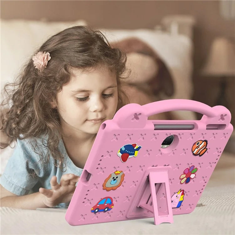 For Honor Pad 9 Tablet Case Anti-scratch EVA Cute Patterns Kickstand Cover with and Handle