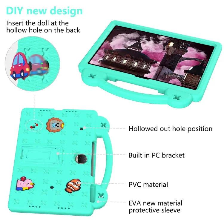 For Honor Pad 9 Tablet Case Anti-scratch EVA Cute Patterns Kickstand Cover with and Handle
