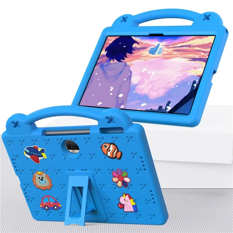 For Honor Pad 9 Tablet Case Anti-scratch EVA Cute Patterns Kickstand Cover with and Handle
