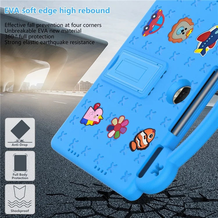 For Honor Pad 9 Tablet Case Anti-scratch EVA Cute Patterns Kickstand Cover with and Handle
