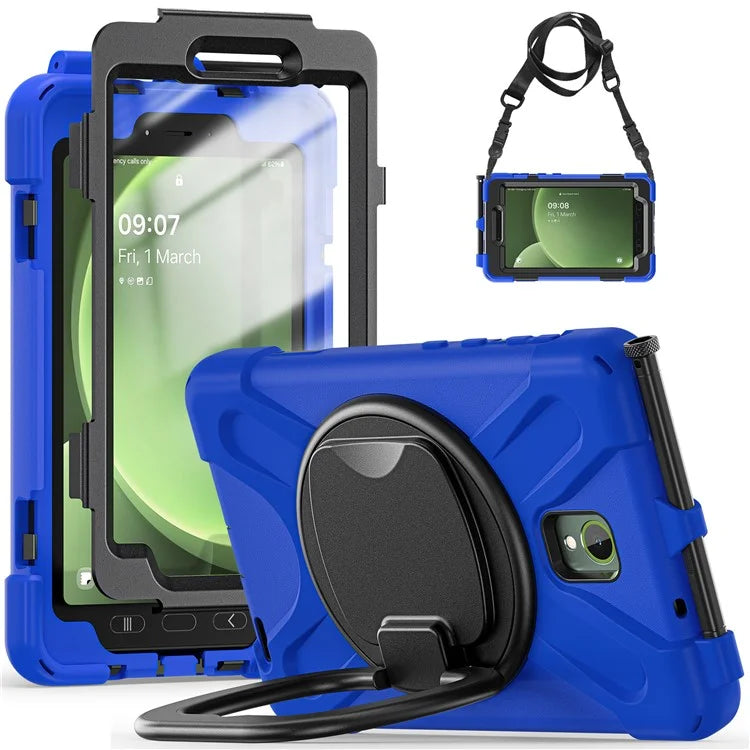 For Samsung Galaxy Tab Active5 SM-X300 Case Kickstand Rugged Tablet Cover with Shoulder Strap