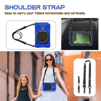 For Samsung Galaxy Tab Active5 SM-X300 Case Kickstand Rugged Tablet Cover with Shoulder Strap