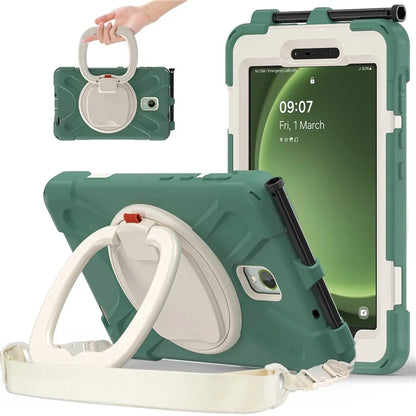 For Samsung Galaxy Tab Active5 SM-X300 Case Kickstand Rugged Tablet Cover with Shoulder Strap