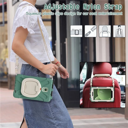 For Samsung Galaxy Tab Active5 SM-X300 Case Kickstand Rugged Tablet Cover with Shoulder Strap