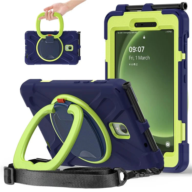 For Samsung Galaxy Tab Active5 SM-X300 Case Kickstand Rugged Tablet Cover with Shoulder Strap