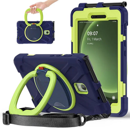 For Samsung Galaxy Tab Active5 SM-X300 Case Kickstand Rugged Tablet Cover with Shoulder Strap