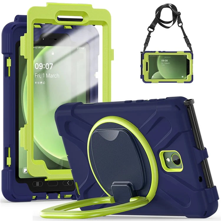 For Samsung Galaxy Tab Active5 SM-X300 Case Kickstand Rugged Tablet Cover with Shoulder Strap