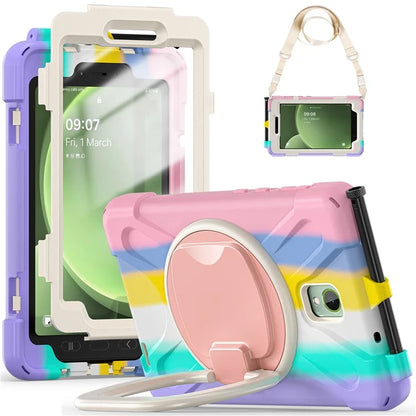 For Samsung Galaxy Tab Active5 SM-X300 Case Kickstand Rugged Tablet Cover with Shoulder Strap