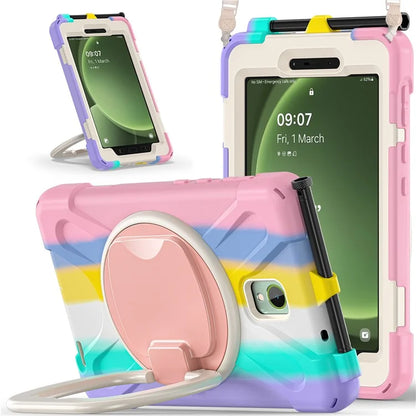 For Samsung Galaxy Tab Active5 SM-X300 Case Kickstand Rugged Tablet Cover with Shoulder Strap