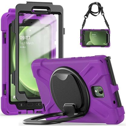 For Samsung Galaxy Tab Active5 SM-X300 Case Kickstand Rugged Tablet Cover with Shoulder Strap