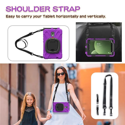 For Samsung Galaxy Tab Active5 SM-X300 Case Kickstand Rugged Tablet Cover with Shoulder Strap