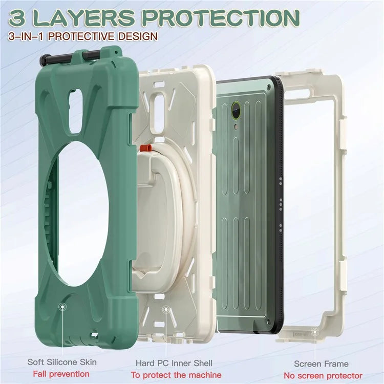For Samsung Galaxy Tab Active5 SM-X300 Kickstand Case Rugged Shockproof Tablet Cover