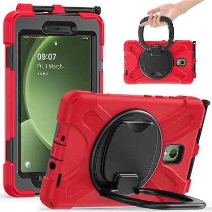 For Samsung Galaxy Tab Active5 SM-X300 Kickstand Case Rugged Shockproof Tablet Cover+Red
