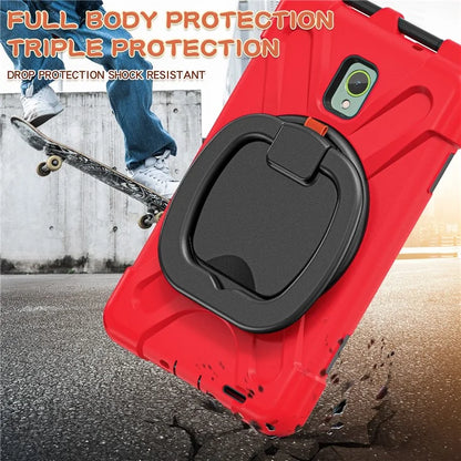 For Samsung Galaxy Tab Active5 SM-X300 Kickstand Case Rugged Shockproof Tablet Cover+Red