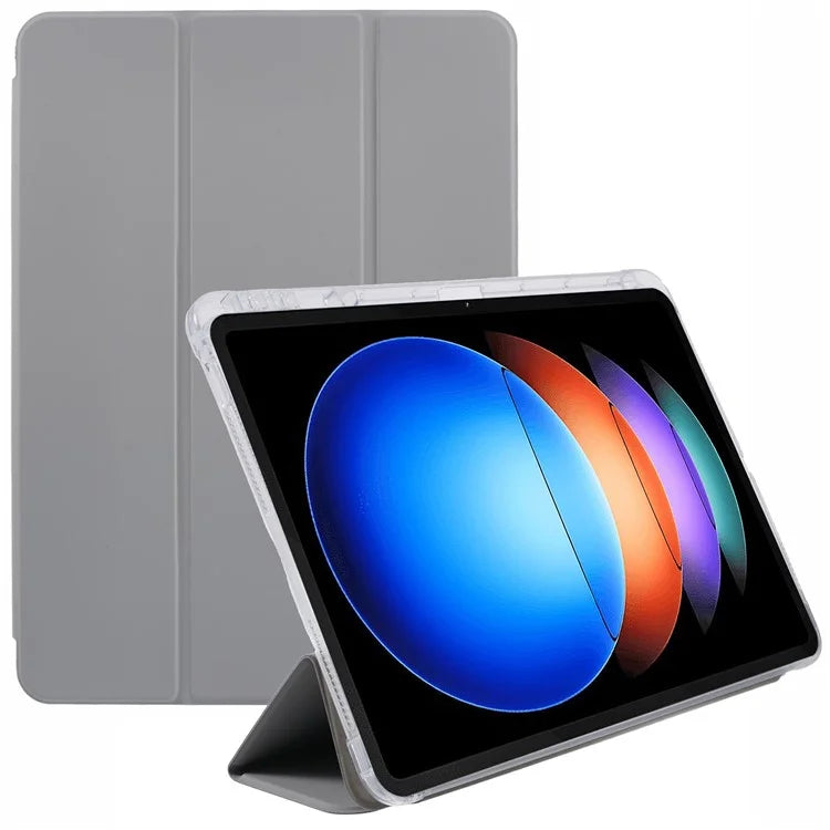 For Xiaomi Pad 6S Pro 12.4 Case Tri-fold Stand Leather Tablet Cover with Pen Slot