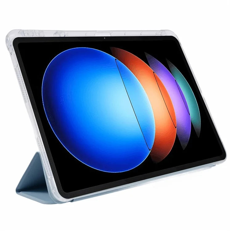 For Xiaomi Pad 6S Pro 12.4 Case Tri-fold Stand Leather Tablet Cover with Pen Slot